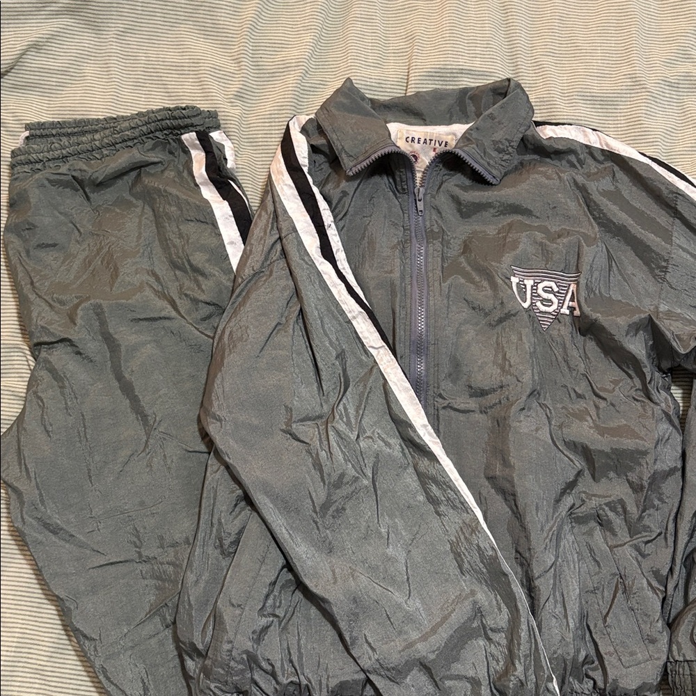 Vintage Green USA Tracksuit Creative Edge